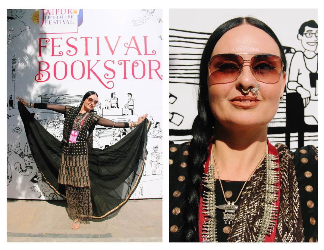 ghazelle-yogini-dancer-street-style-zee-jaipur-literature-festival
