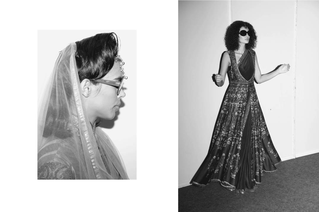 jj valaya-backstage-fashion week india-aifw-indian models-saree-indian wear-sunglasses-desi-new delhi (3)